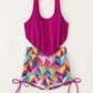 Two-Tone Tied Two-Piece Swimsuit