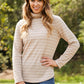 CY Fashion Since When Full SIze Striped Long Sleeve Turtleneck Top