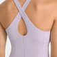 Crisscross Back Round Neck Yoga Tank