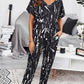 Tie-Dye V-Neck Tee and Joggers Lounge Set