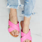 WILD DIVA Crisscross Slippers