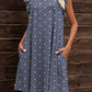 Butterfly Sleeve Round Neck Dress