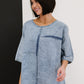 Zenana Out of the Blue Full Size Run Chambray High-Low Top
