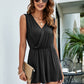 Surplice Sleeveless Romper