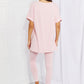 Zenana Self Love Full Size Brushed DTY Microfiber Lounge Set in Dusty Pink
