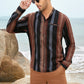 Striped Long Sleeve Buttoned Shirt