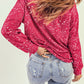 Contrast Splash Drop Shoulder Sweatshirt