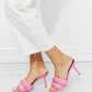 Cape Robbin Chain Detail Slide-On Heels in Pink