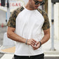 Camouflage Raglan Print Tee