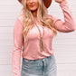Cutout Racerback Long Sleeve Top
