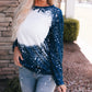 Contrast Splash Drop Shoulder Sweatshirt