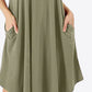 Curved Hem Pocket Tank Dress