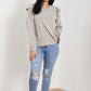 CY Fashion Addicted to You Ruffle Shoulder Top