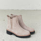 Weeboo Elastic Panel Faux Leather Booties