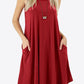 Curved Hem Pocket Tank Dress