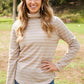CY Fashion Since When Full SIze Striped Long Sleeve Turtleneck Top