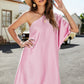 Dolman Sleeve One-Shoulder  Dress