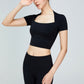 Short Sleeve Cropped Sports Top