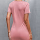 Twisted Scoop Neck Cutout Mini Dress