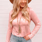 Cutout Racerback Long Sleeve Top