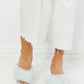 Cape Robbin Fur Strap Rhinestone Block Heels