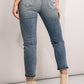Zenana Distressed Pocket Cropped Jeans