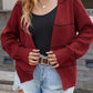 Striped Open Front Cardigan Sweater