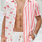 Striped Animal Short Sleeve Shirt