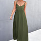 Double-Strap Crisscross Maxi Dress