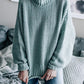 Dropped Shoulder Rolled Hem Sweater