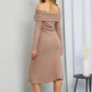 Culture Code Button Detail Off-Shoulder Sweater Dress