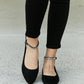 WILD DIVA Rhinestone Buckle Closure Flats