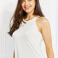 Zenana Sweet & Simple Full Size Halter Neck Tank in Ivory