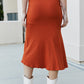 Culture Code High Waist Midi Fishtail Skirt