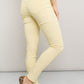 YMI Jeanswear Kate Hyper-Stretch Full Size Mid-Rise Skinny Jeans in Banana Cream