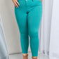 YMI Jeanswear Kate Hyper-Stretch Full Size Mid-Rise Skinny Jeans in Sea Green