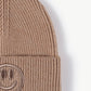 Smiley Face Rib-Knit Beanie