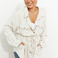 Cotton Bleu Coming to You Full Size Faux Suede Shacket