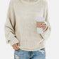 Dropped Shoulder Rolled Hem Sweater