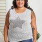 Vocal Starlit Night Chain Detail Sleeveless Tee