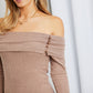 Culture Code Button Detail Off-Shoulder Sweater Dress