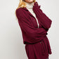 Davi & Dani Full Size Button Down Tied Slit Jacket