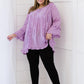 Davi & Dani Always Worthy Full Size Run Frill Trim Tunic