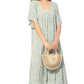 Ditsy Floral V-Neck Empire Waist Tiered Dress