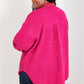 Davi & Dani Cliffhanger Full Size Teddy Button Down Shacket