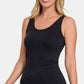 Zenana Round Neck Wide Strap Tank