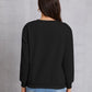 COFFEE Round Neck Dropped Shoulder Sweatshirt