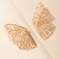 Zinc Alloy Butterfly-Shape Earrings