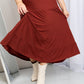 Zenana Full Size Wide Waistband Tiered Midi Skirt