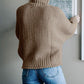 Dropped Shoulder Rolled Hem Sweater